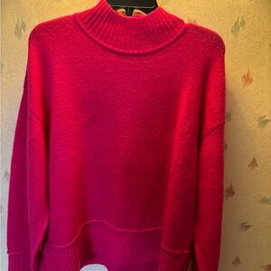 Women's Pink Turtleneck Sweater